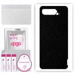 apgo Protective Skin Sticker for the back compatible with Asus ROG Phone 5, Wrap Film, Foil, Vinyl - Pattern Matte Black