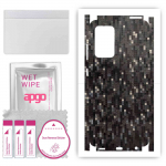 apgo Protective Skin Sticker for the back+sides compatible with Samsung Galaxy A52 5G, Full Wrap Film, Foil, Vinyl - Pattern Carbon Black Pixel