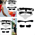 Korvpallimask N&auml;o T&auml;iskasvanutele Reguleeritav Elastne Rihm Nina Kaitse jaoks Clear Black Sticker