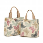 Prinditud Butterfly l&otilde;unakott naistele Girla suure mahutavusega t&ouml;&ouml;ks toidukonteinerite kotid Kaasaskantavad l&otilde;uendist reisipikniku l&otilde;unakotid S