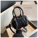 Keeglikoti Naiste Plisseeritud Kott Ristkott K&auml;ekott Kotid Naistele 2024 Luksuslik Disainerrahakott must