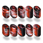 Uued 5 paari LEO kummist kalastusrulli k&auml;epidemeid, vastupidavad k&auml;epideme katted, libisemisvastased s&ouml;&ouml;darulli nupukatted, 10 tarvikut kalap&uuml;&uuml;gitarvikute hulgas punane