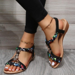 Suvi New Rooma Naiste Korterid Vabaaja sandaalid Rannajalatsid Kiilud Avatud varbaga Naistele Slingback Sussid Naiste Flip-Flops liugused 38 beež