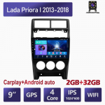 2 Din 9 Tolli LADA Priora I 2013-2018 jaoks Android Auto Raadio Carplay WIFI GPS Navigatsioon Multimedia M&auml;ngija Auto Stereo 4+64GB 2+32GB