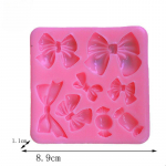 1 tk Koogi kaunistamise t&ouml;&ouml;riistad, kondiitritoodete k&ouml;&ouml;gi k&uuml;psetustarvikud, vibuvaigu vorm, silikoonvorm roosa