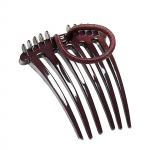 Ponytail Bump it UP Volume Inserts Combs Hair Comb with Elastic Rubber Band kohv