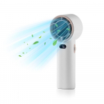 Kaasaskantav k&auml;eshoitav ventilaator Kiire miniventilaator LED-ekraaniga USB-laetav isiklik ventilaator 100 k&auml;iku must
