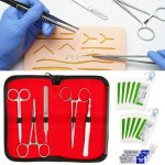 Suture Practice Kit Suturing Human Skin Medic al Silicone Training Pad Tool Kits