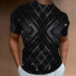 Uusim meeste T-s&auml;rk 3D-printimine Tulevikutehnoloogia Sense Mood Isiksus T&auml;nav igap&auml;evane vabaaja meeste l&uuml;hikeste varrukatega topp XS