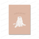 Multikas Naljakas Armas Kass Seinakunst L&otilde;uendimaal Skandinaavia Plakatid Ja Prindid Kassis&otilde;bra Kingitus Seina Pildid Elutuppa Kodu Dekoratsioon 21x30cm No Framed punane