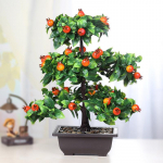 Kunstlik bonsai simulatsioon roheliste taimede plastist puuviljade lillede elutoa t&ouml;&ouml;laua simulatsioon Large pomegranate
