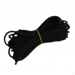 6mm High Strength Black Durable Strong Elastic Stretch Rubber Shock Cord tie Marine Boat Rope 1m-50m