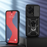 KEYSION P&otilde;rutuskindel &uuml;mbris HONOR 200 Lite 5G liugkaamera objektiivi kaitser&otilde;nga aluse telefoni kate Huawei Honor 200 Lite 5G jaoks for Honor 200 Lite punane