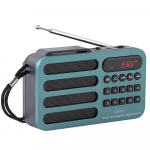 Mini kaasaskantav raadio laetav digitaalne FM USB TF-kaardi MP3-m&auml;ngija juhtmevaba k&otilde;lar Bluetooth-&uuml;hilduva raadio FM-vastuv&otilde;tjaga punane