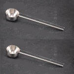 2tk/et Multifunktsionaalsed kastmelusikad 304 roostevabast terasest maitse&otilde;li lusikas pika varrega kastmelusikas k&ouml;&ouml;gik&uuml;psetamiseks 2pcs