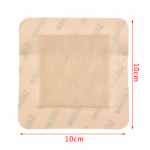 Meditsiiniline lamatiste plaaster survevalu plaaster silikoongeeli vahuga side 10*10cm