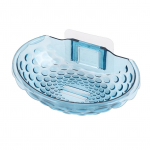 Seebikarbi seinaalus Stabiilne kinnitus Kiire drenaažiga akr&uuml;&uuml;list liimiga seebialused vannitoa jaoks sinine