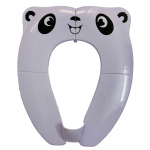 Laste kokkuklapitav WC-pott Laste abik&auml;imla Reisi-WC-pott pritsmekindla hall