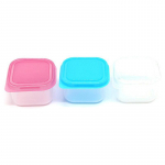 Juhusliku v&auml;rviga toiduainete s&auml;ilituskonteiner V&auml;ikesed plastikust niiskuskindlad anumad Mini k&ouml;&ouml;gi hoiukarp lekkekindla kaanega 6.5*6.5*3.5cm