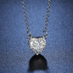 Temperamentne Mitmek&uuml;lgne Valge Teemandi Simulatsioon Moissaniidi S&uuml;damekujuline Ripats Naiselik, Mood Armastuse Rangluukett