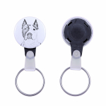 American Staffordshire Terrier, Amstaff - keychain with a dog portrait, pendant with the brand's own Art-Dog graphics