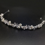 Luksuslikud kristalljuukseehted, p&auml;rlid S&auml;ravad tiaarad ja kroonid Luksuslikud kuninganna printsess Diadem pruudi pulmajuuste aksessuaarid width 14cm