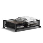 2 pakki Voodialune hoiukonteiner ratastega Multifunktsionaalne Kodu &Uuml;hiselamu M&auml;nguasjad Riided Raamatud Kingad 1 pack must