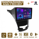 Android Carplay Auto Raadio SsangYong Korando 3 Actyon 2 2013-2017 jaoks Multimeediam&auml;ngija Peaseade Stereo GPS Navigatsioon BT WIFI 2+32GB 2+32GB