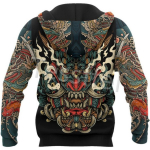 Jaapani samurai t&auml;toveering 3D prinditud uus mood dressipluus, vabaaja unisex jope pullover 550 S