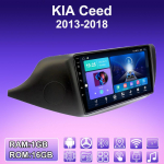 2 DIN Android Carplay Autoraadio KIA Ceed 2013-2018 jaoks Multimeediam&auml;ngija Pea&uuml;ksus Stereo GPS-navigatsioon BT WIFI 4+64GB 1+16GB