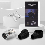 2 tk mootorratta auto LED rehvi &otilde;huotsik dekoratiivne valgus v&auml;rviline vibratsiooniandur USB laadimine auto ratta rehvi klapi kork rummu &uuml;mbritsev lamp