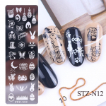 1 tk roostevabast terasest tr&uuml;kkimine k&uuml;&uuml;nte stantsimisplaadid manik&uuml;&uuml;r lehed vahtra &scaron;abloon vorm j&otilde;ulud lumehelbed k&uuml;&uuml;nte kunst DIY kaunistused 4*12cm