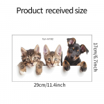 Cartoon Cute Dog Vannitoa WC Dekoratiivsete kleebistega kodu kaunistamiseks 17*29CM/fun-m162