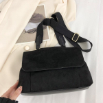 Talvine k&uuml;lmakarastatud nahast &otilde;lakott naistele klapiga crossbody kott retro postikott suure mahutavusega sadulkott k&auml;ekott 29x14x19cm pruun