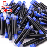 10 tk 2,6 mm kaliibriga tindikassetid tindipliiatsi t&auml;itesulepea tindipliiatsite jaoks koolit&ouml;&ouml;riistade kott S8K2 blue-2.6 caliber