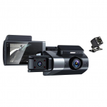 Kolmekordne kaamera s&otilde;idusalvesti 1080P HD Auto DVR Auto turvakaamera 170 kraadi &Uuml;lilai nurk Infrapuna &ouml;ine