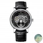 T&auml;isautomaatne meeste mehaaniline kell Tourbillon L&auml;bipaistev ajastusketas Meeste veekindel Luminofooriga Lihtne &auml;ri mehaaniline kell Isiklik kell must