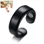 Acupressure Anti Snoring Ring Treatment Refleksoloogia Norskamisvastane Apnoe Uneseade must