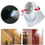 Lamp LED Lumi&egrave;re 360&deg; Detecteur Mouvement tourne automaatne Sans Fil Capteur Patio S&eacute;curit&eacute; vala Jardin Mur couloir tualettpott H03A7