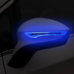 Autoukse ja peegli kokkup&otilde;rkevastased kleebised 1 pair of rearview mirrors sinine