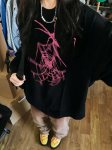 Harajuku &Uuml;lem&otilde;&otilde;dulised &Auml;mblikupildiga T-s&auml;rgid Hip Hop Streetwear Tee Y2K Topid Naiste Suvine Pikkade Varrukatega Lahtine T-s&auml;rk Must M must