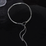 Long Snake Bone Chain Kaelakee Naistele T&uuml;drukutele Hip Hop Pulling Long Tutt Kampsun Ket Kaelakee Banketi Ehted 1pc