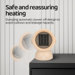 Electric Space Heater Quick Heating Portable Fan for Home Office Desk white