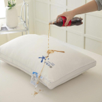 Uus Veekindel ja Plekikindel Padi Magamis padi Massaaži Spa Hotelli padi Sojaubadest Antibakteriaalne ja T&otilde;mbet&otilde;kkega Padi Tuum High pillow white