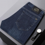 Suvised teksad Men Slim Business Straight Stretch teksad Mehed 33