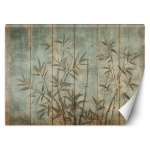 Bambusev&otilde;rsed pastelltoonil taustal 100x70 sinine