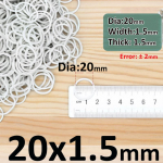 L&auml;bim&otilde;&otilde;t 15&ndash;60 mm valged elastsed kummipaelad Venivad tugevad kummist r&otilde;ngad kontorikooli kodu jaoks 100Pcs
