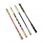 4 tk/komplekt Wukongi kuldne nui reha varre komplekt nikerdatud teekond l&auml;&auml;nde tegelase relv Ruyi Jingu Bang ahvikuninga latt kuldne r&otilde;ngas kepp mudel 15cm B