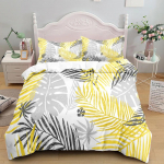 Troopilised Hiiglaslikud Lehed Skandinaavia Tekikott Komplekt King Queen Double Full Twin &Uuml;hekohaline Suurus Voodipesukomplekt 70x133cm 2pcs