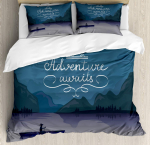 Seikluslik tekikott Telkimisvarustus Magamiskott Saapad L&otilde;ke Labidas Kirves Palk Kunstiprint Dekoratiivne Valge Khaki T&auml;iskasvanud 135x200cm 2pcs